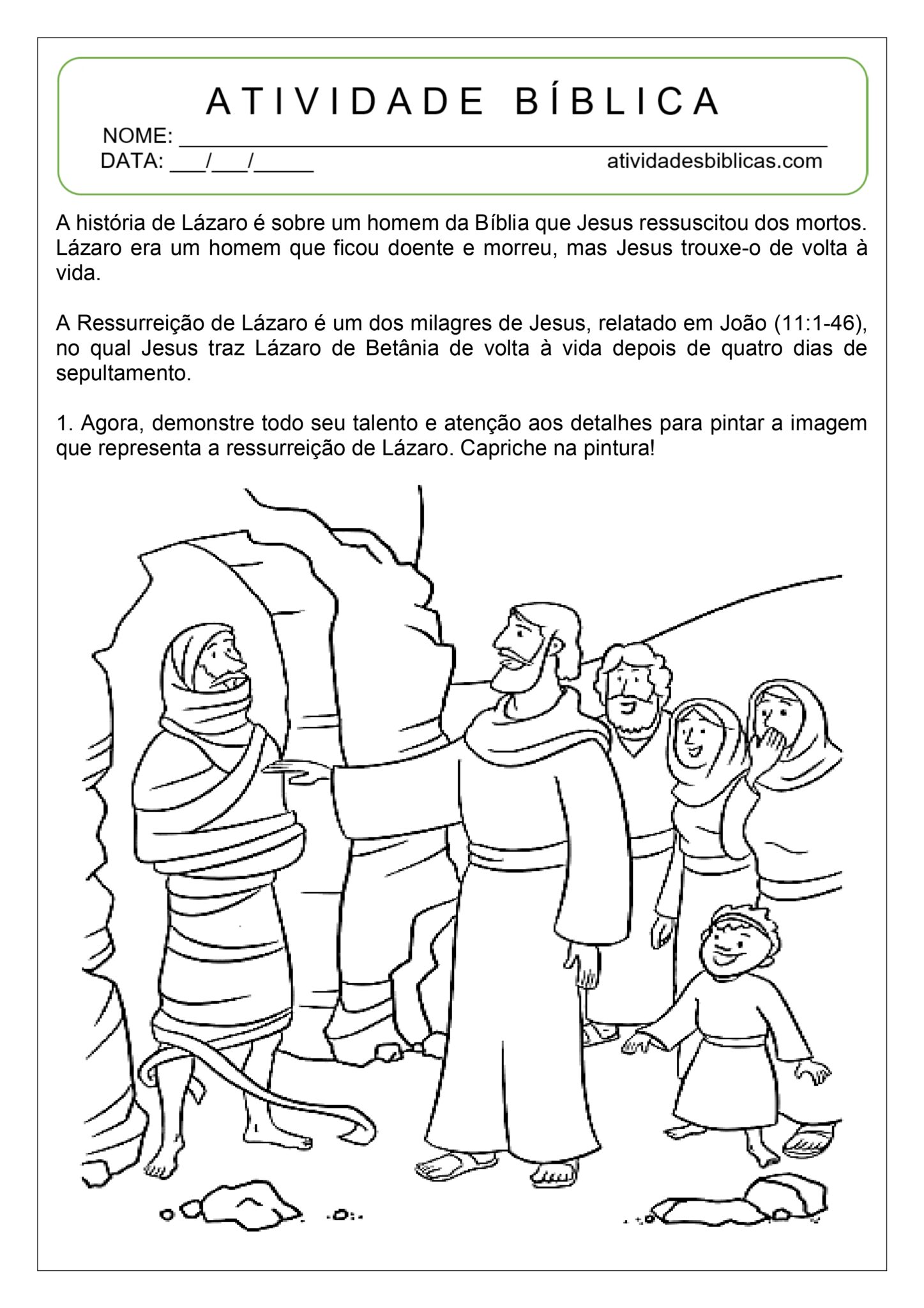 Atividades sobre l zaro para imprimir atividades b blicas